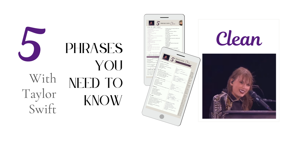 "Clean" Taylor Swift – Darmowy materiał do nauki angielskiego z piosenką
