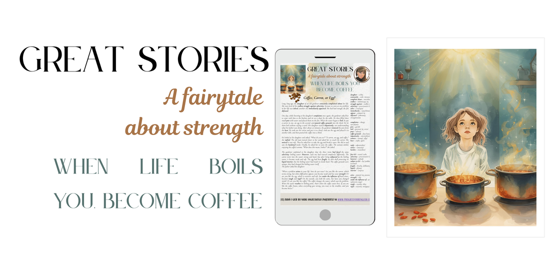 When Life Boils You, Become Coffee -  a fairytale about strength