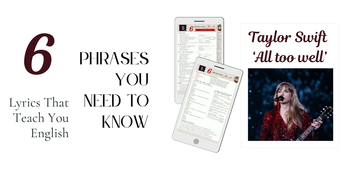 Ucz się angielskiego z Taylor Swift – „All Too Well” jako materiał do nauki słownictwa B2–C1