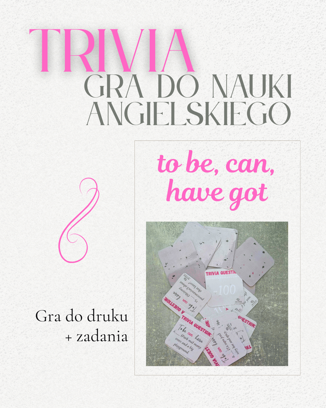 Trivia: To Be, Can, Have Got – Gra językowa dla uczniów A2