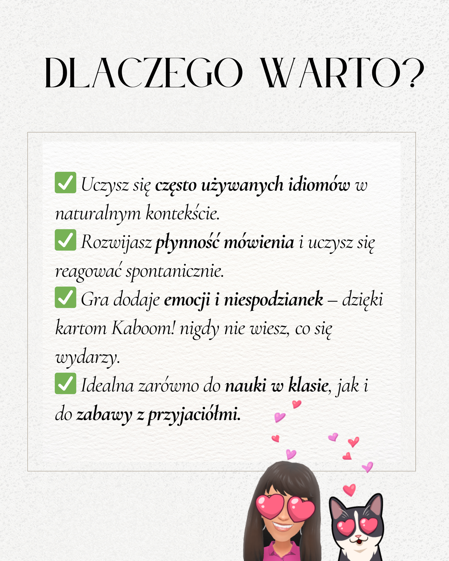 Kaboom - Idioms speaking questions