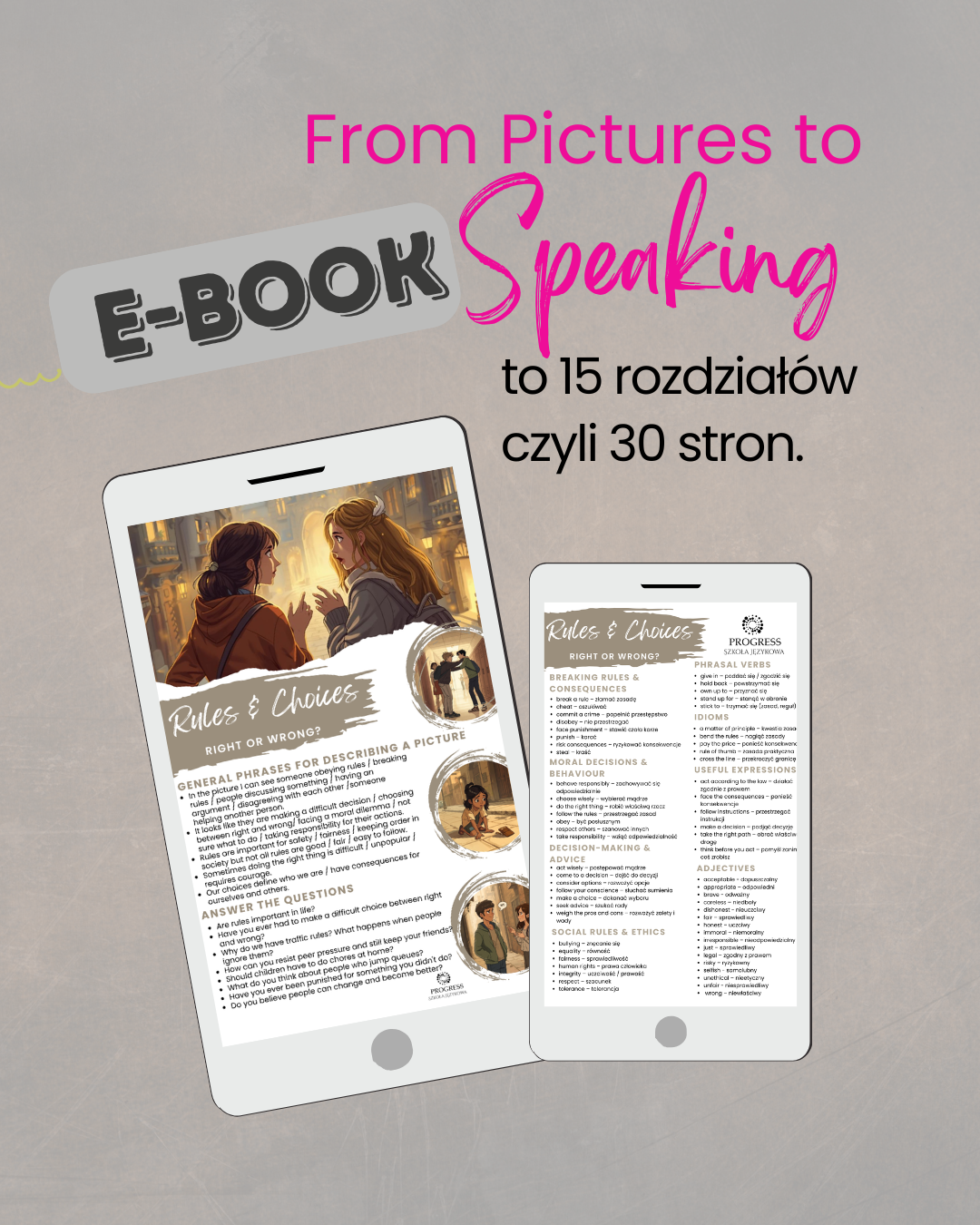 E-book - From pictures to speaking