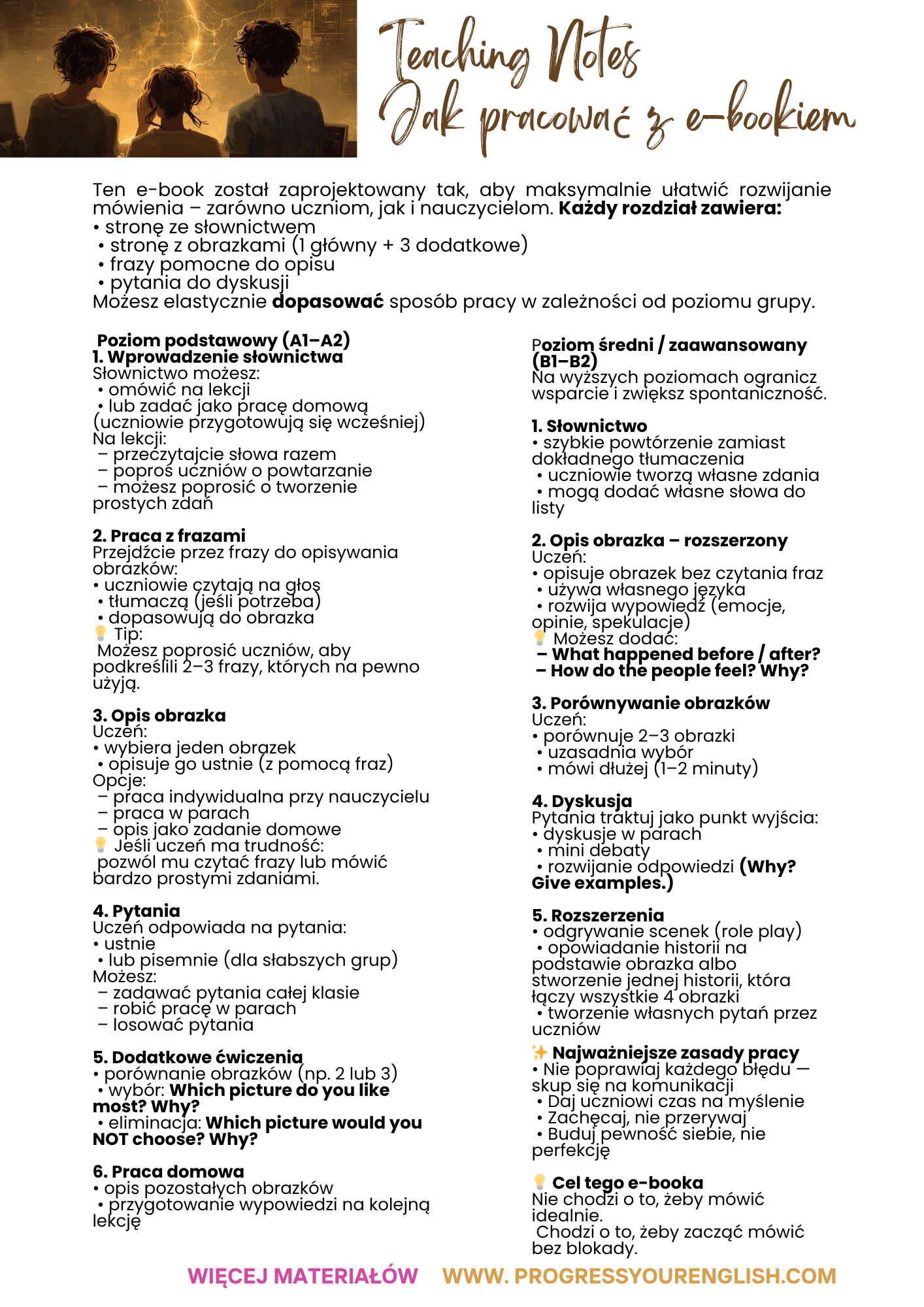 E-book - From pictures to speaking